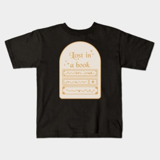 Lost in a book. Bookish quotes. Kids T-Shirt